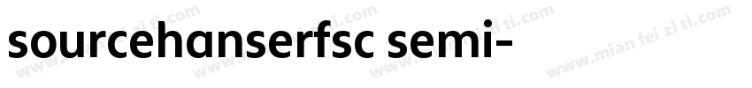 sourcehanserfsc semi字体转换